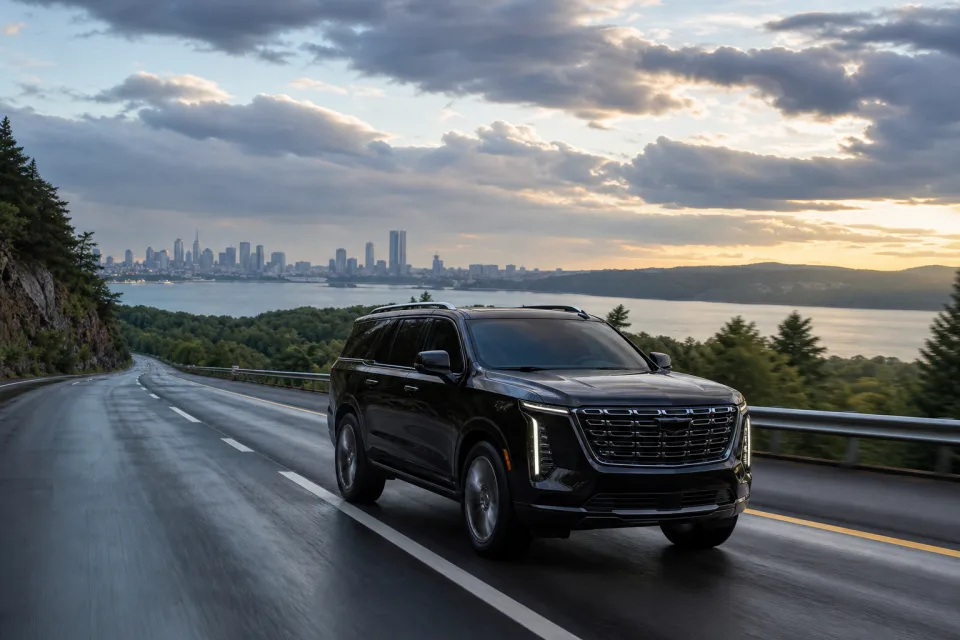 Long-distance private car service from New York City in a luxury SUV